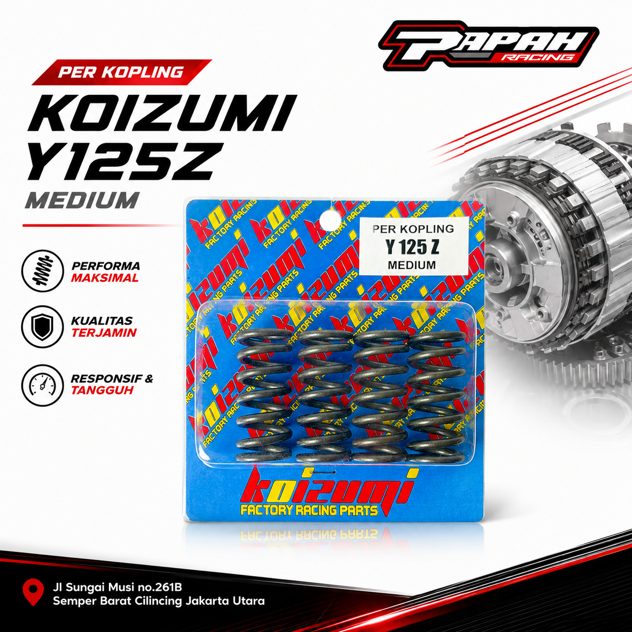 PER KOPLING KOIZUMI YAMAHA Y125Z MEDIUM