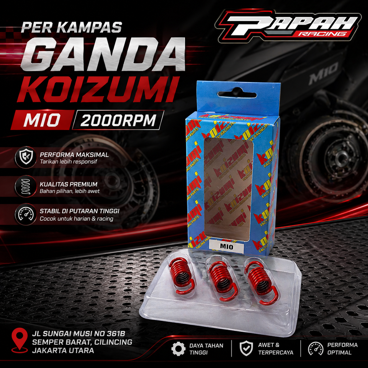 PER KAMPAS GANDA KOIZUMI MIO 2000RPM
