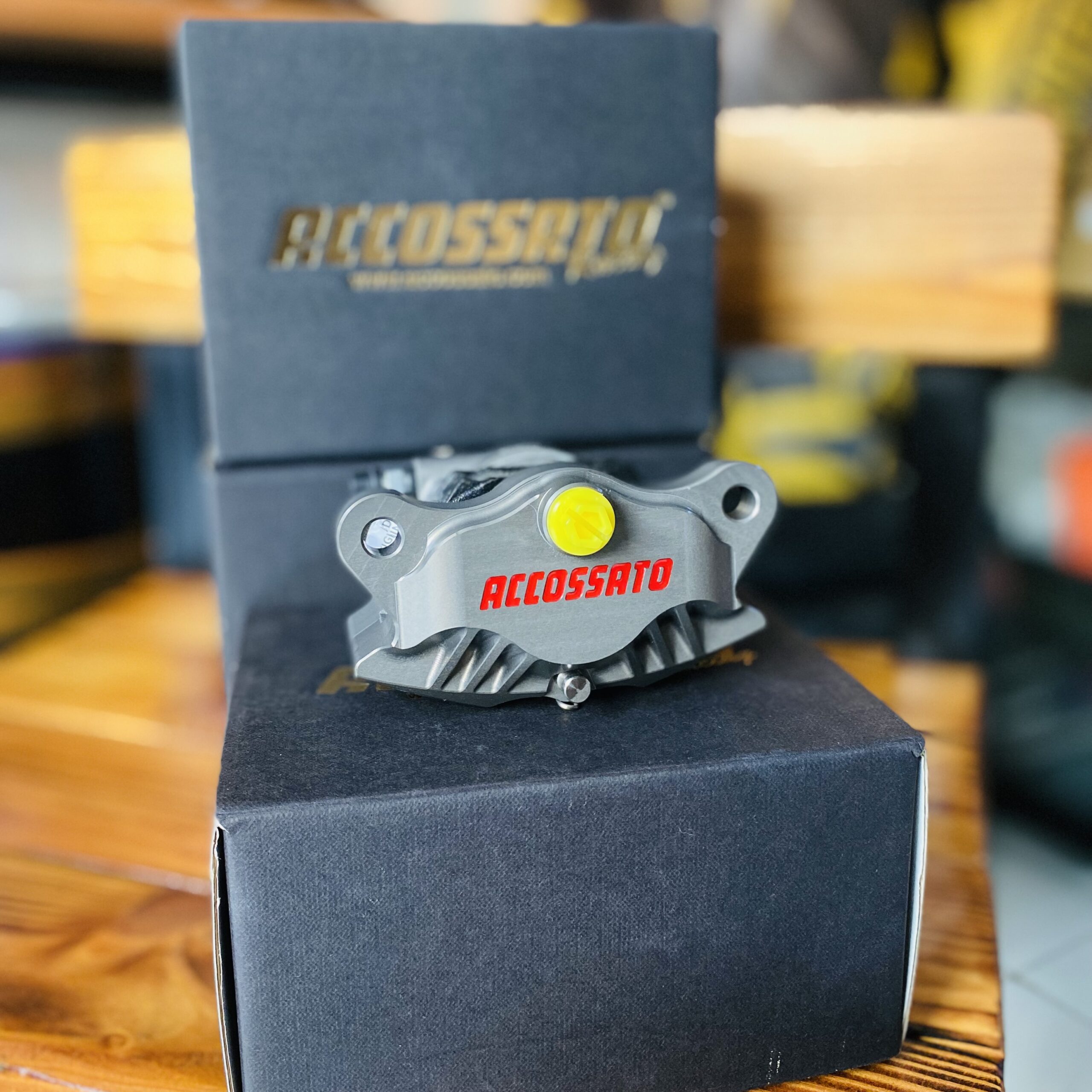 CALIPER KALIPER ACCOSSATO BRAKE NATURAL HARD OXIDATION ABU ABU - Gambar 2