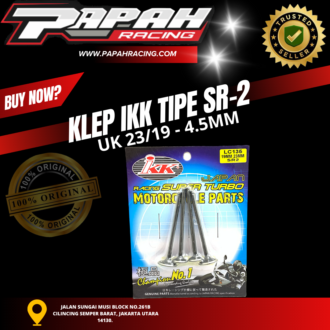 KLEP IKK TIPE SR-2 UKURAN 19-23 DIAMETER 4.5MM IKK