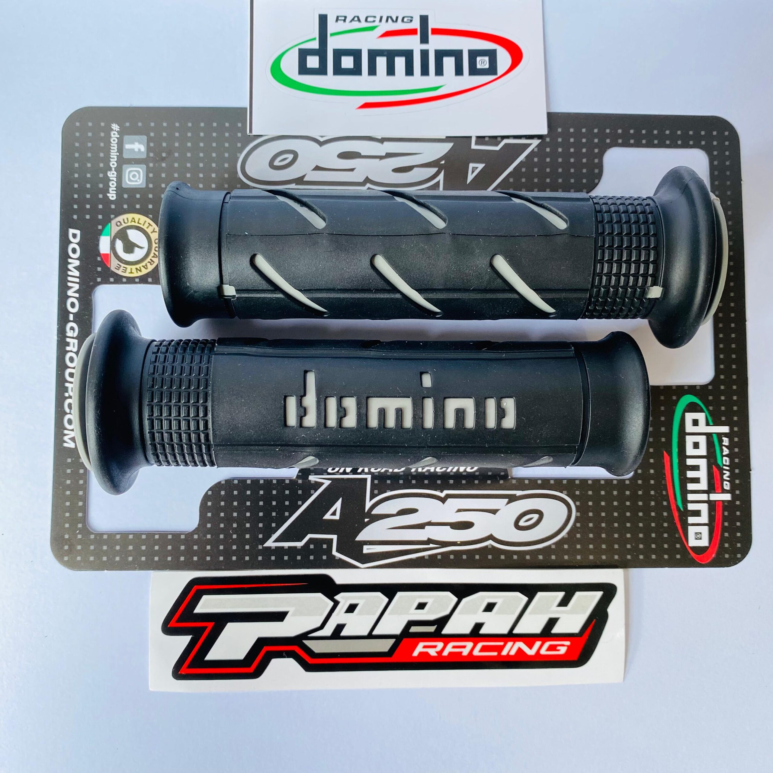 HANDGRIP GRIP DOMINO SUPER SOFT GRIPS BLACK GREY - Gambar 3