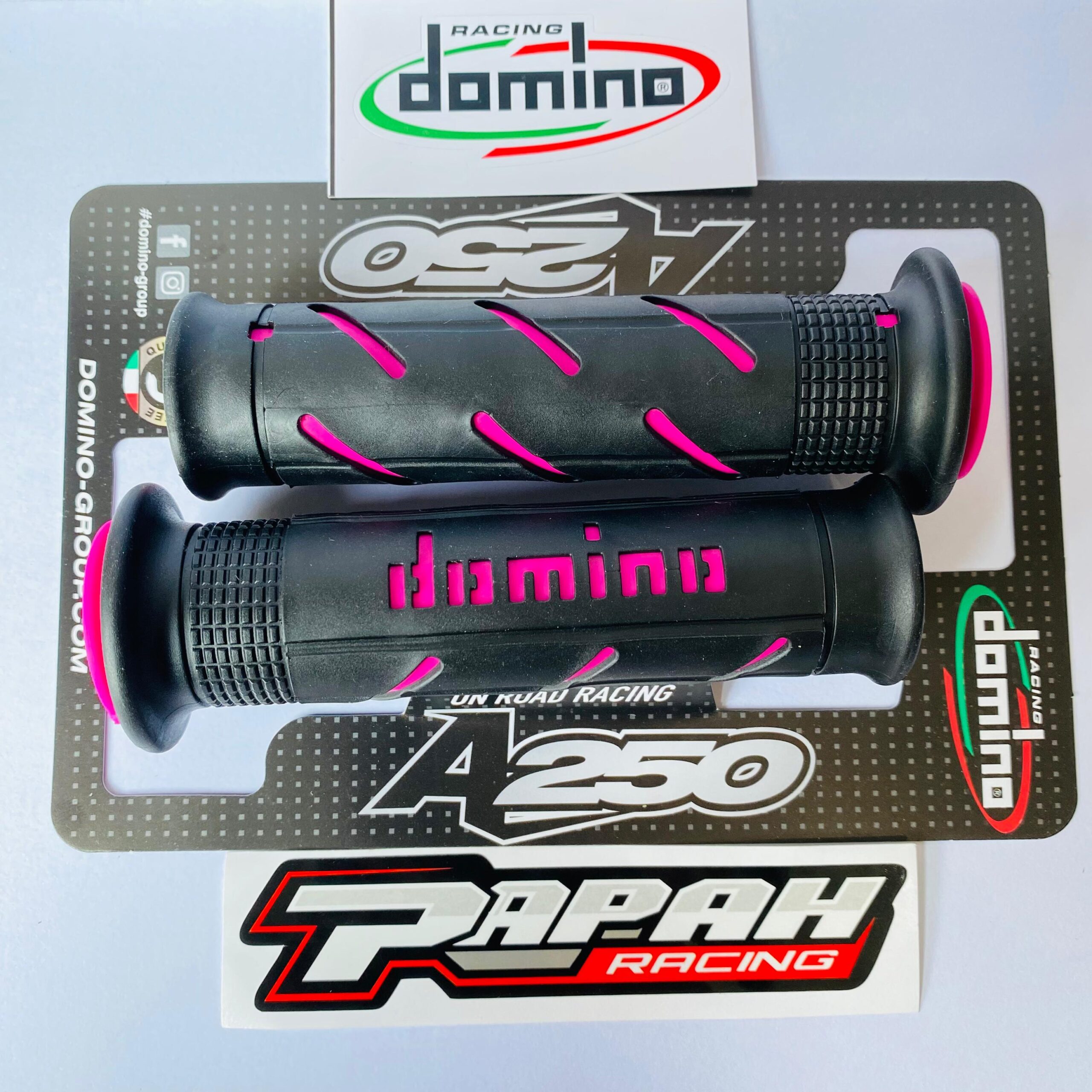 HANDGRIP GRIP DOMINO SOFT GRIPS BLACK PINK - Gambar 2