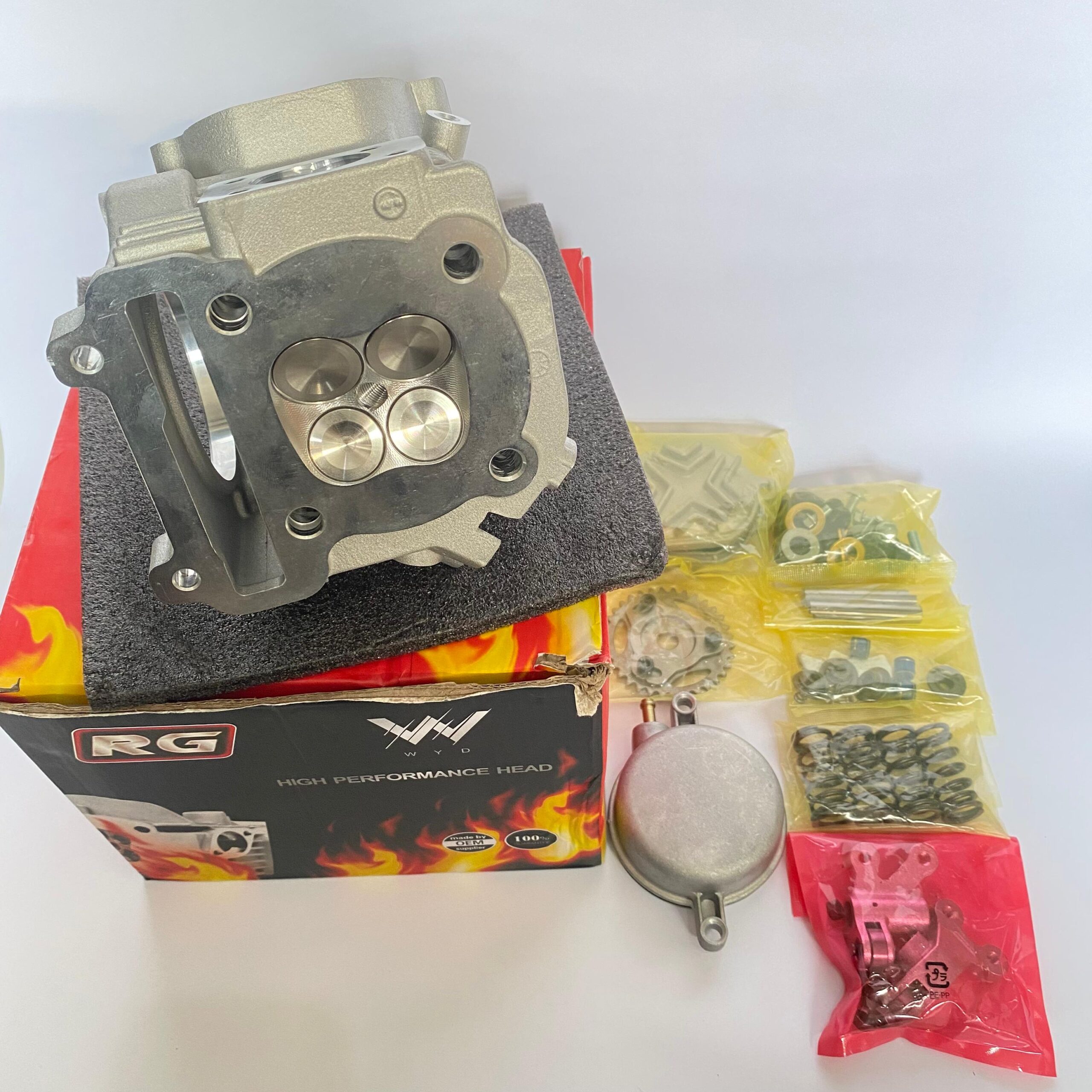 CYLINDER HEAD YAMAHA MIO 4 VALVE KLEP 19/22 RG THAILAND - Gambar 4