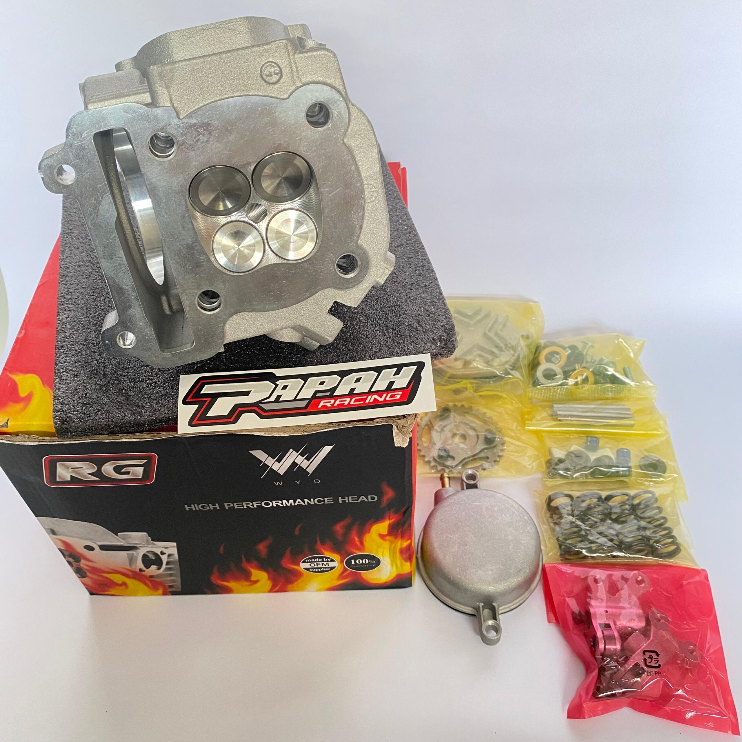 CYLINDER HEAD YAMAHA MIO 4 VALVE KLEP 19/22 RG THAILAND - Gambar 2