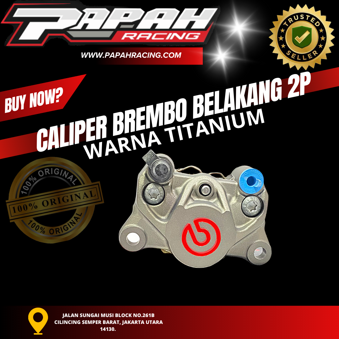 KALIPER BREMBO 2P WARNA TITANIUM