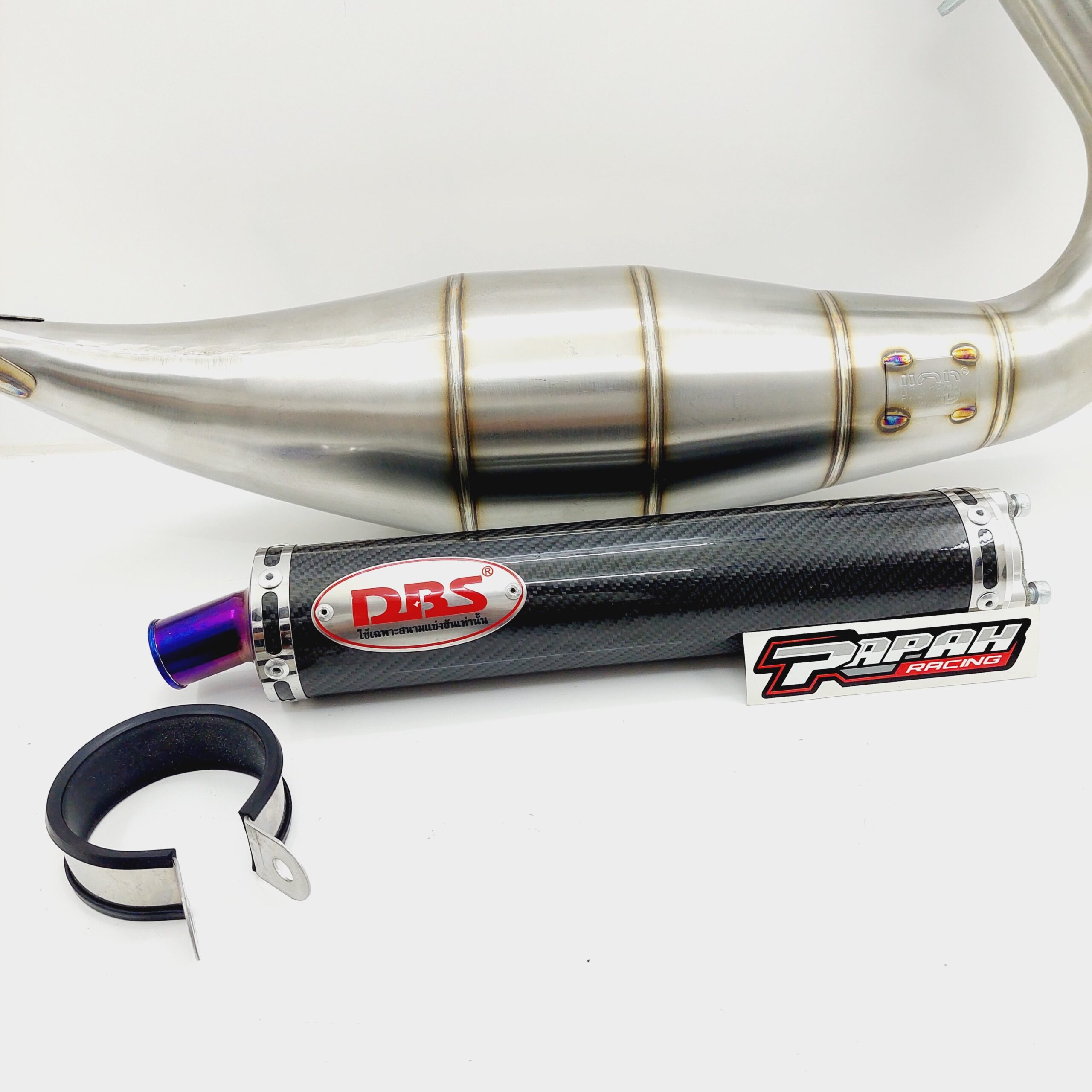 KNALPOT DBS STAINLES COBRA NINJA RR ZX SILENCER CARBON/TITANIUM - Gambar 4