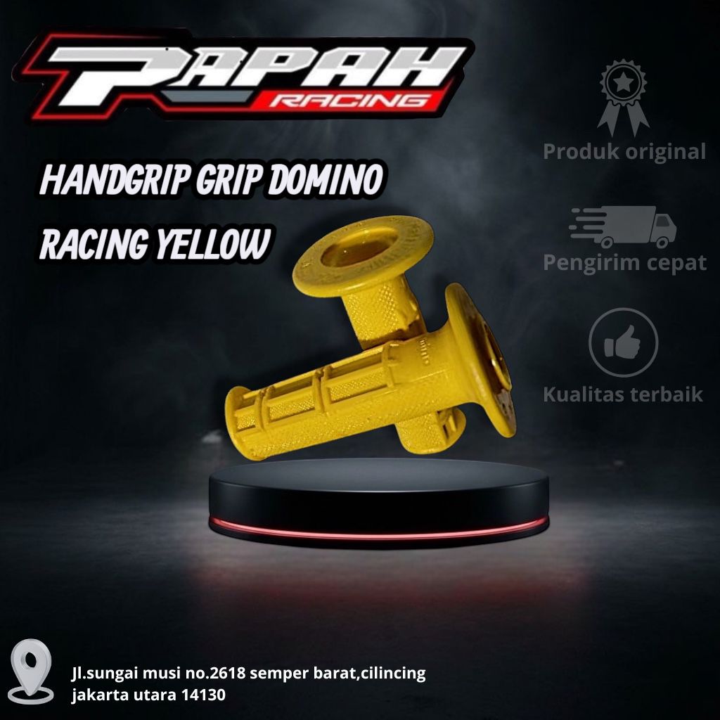 HANDGRIP GRIP DOMINO RACING YELLOW DOMINO