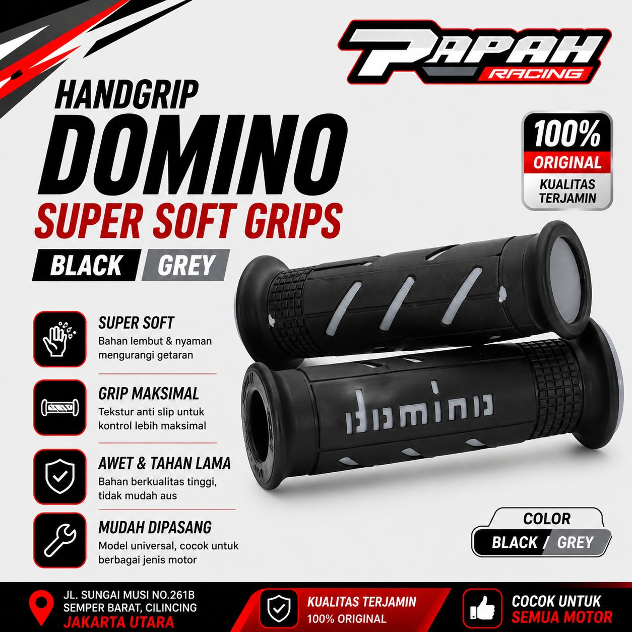HANDGRIP GRIP DOMINO SUPERSOFT GRIPS