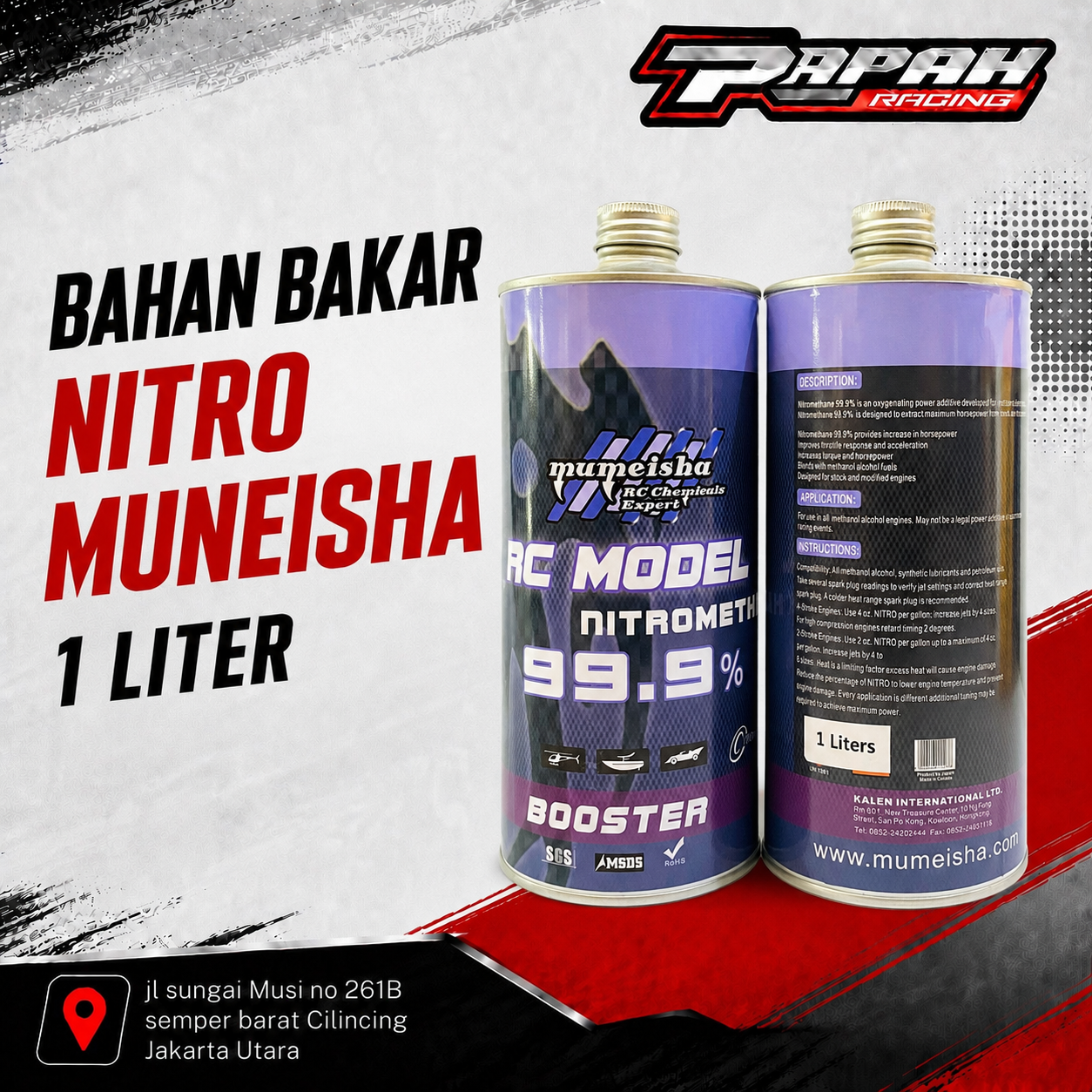 BAHAN BAKAR NITRO MUNEISHA 1 LITER