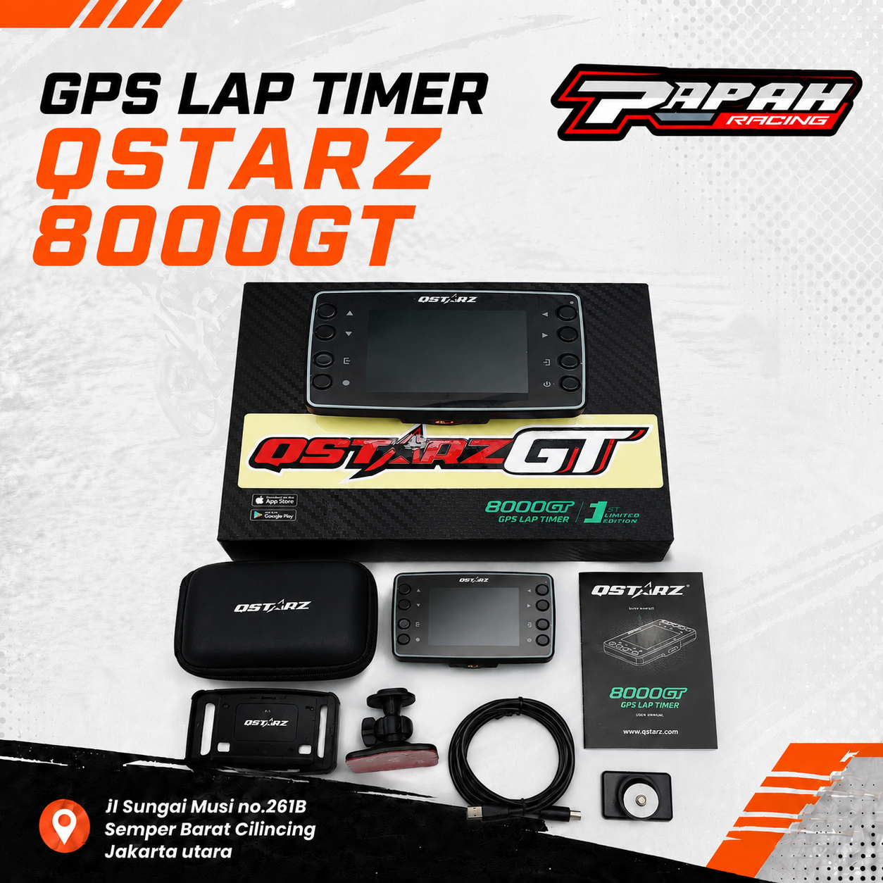 GPS LAP TIMER QSTARZ 8000GT