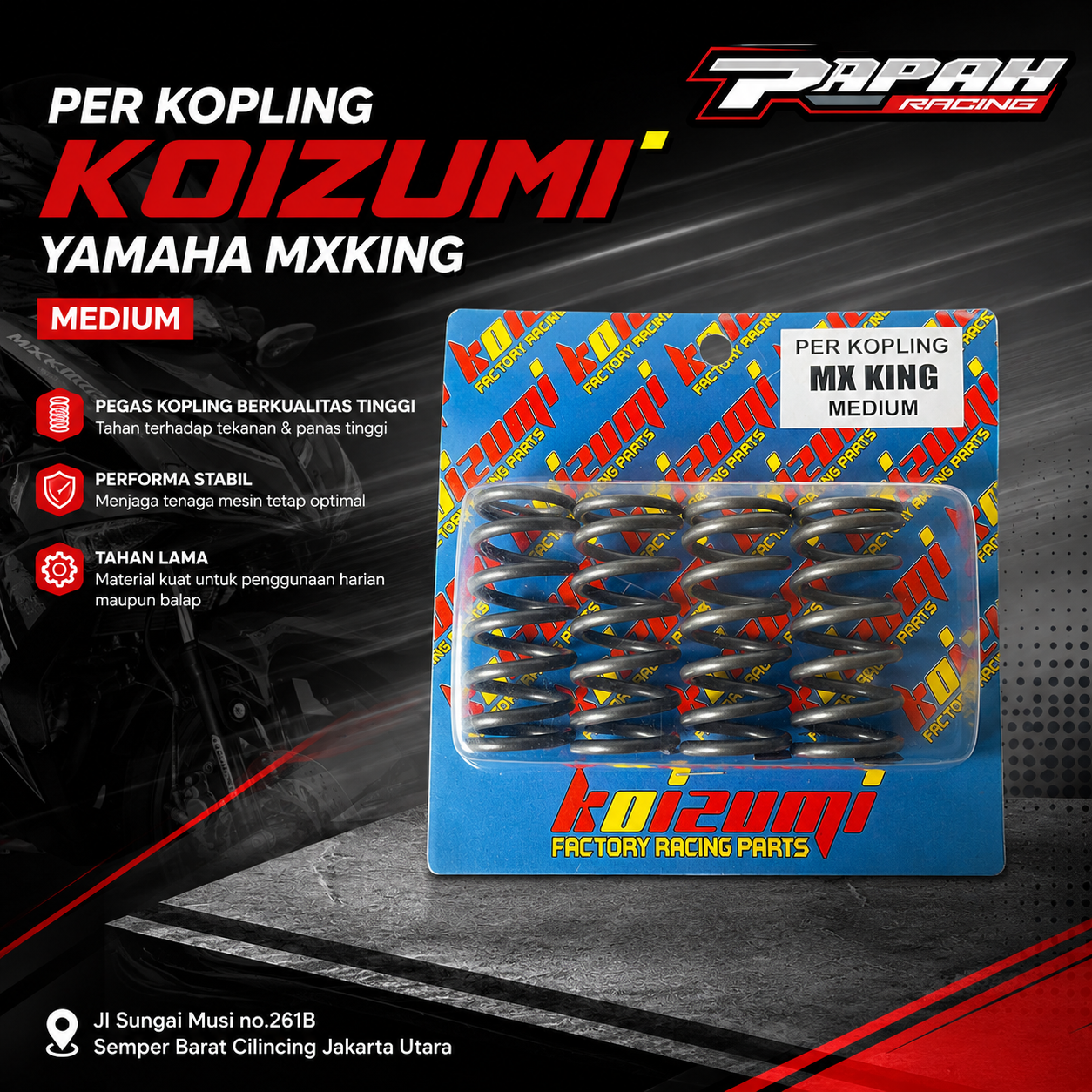 PER KOPLING KOIZUMI YAMAHA MXKING MEDIUM