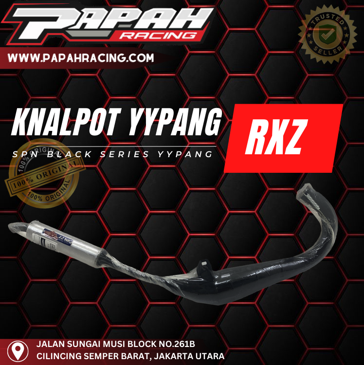 KNALPOT YYPANG YAMAHA RXZ SPN BLACK SERIES YYPANG