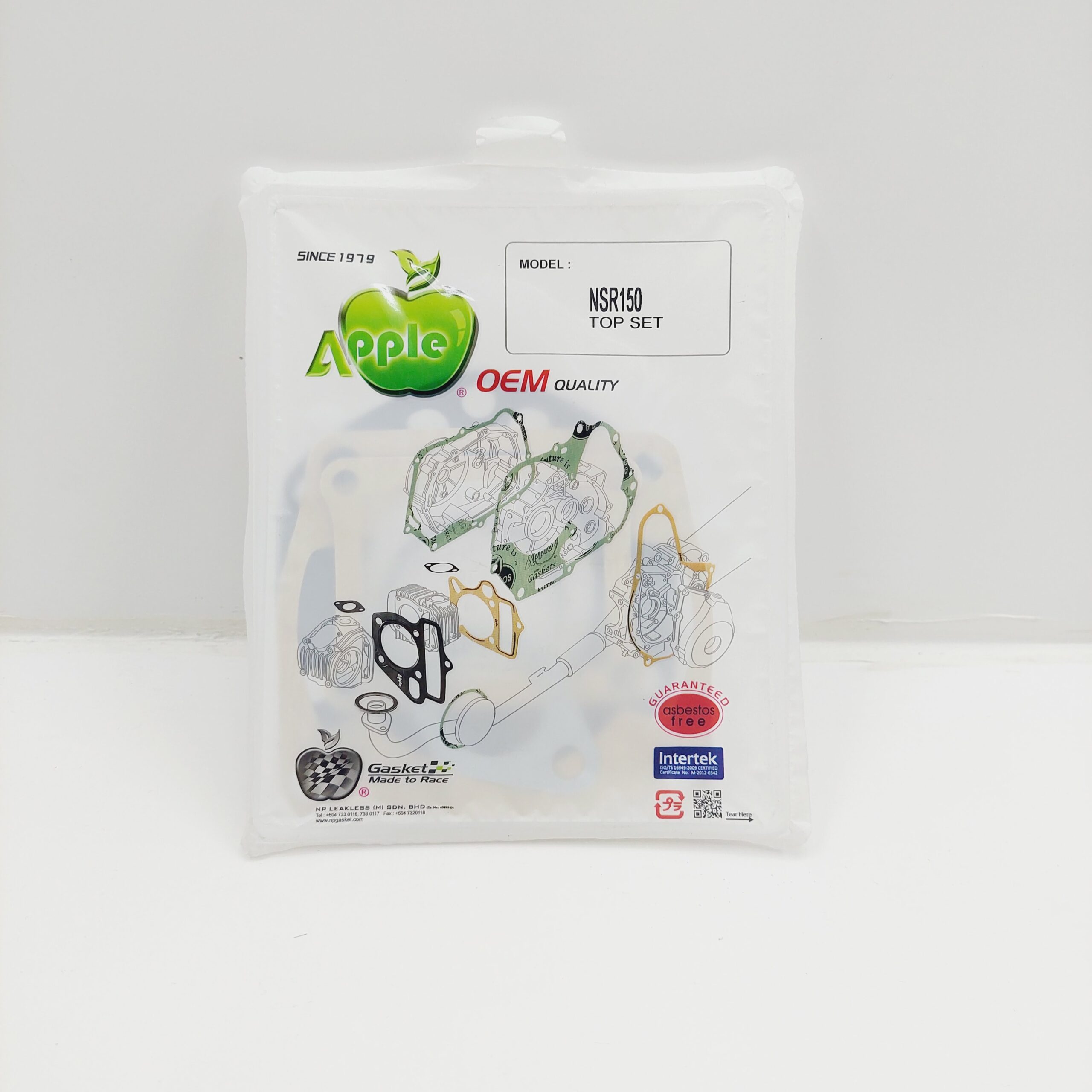 PAKING TOPSET APPLE HONDA NSR 150