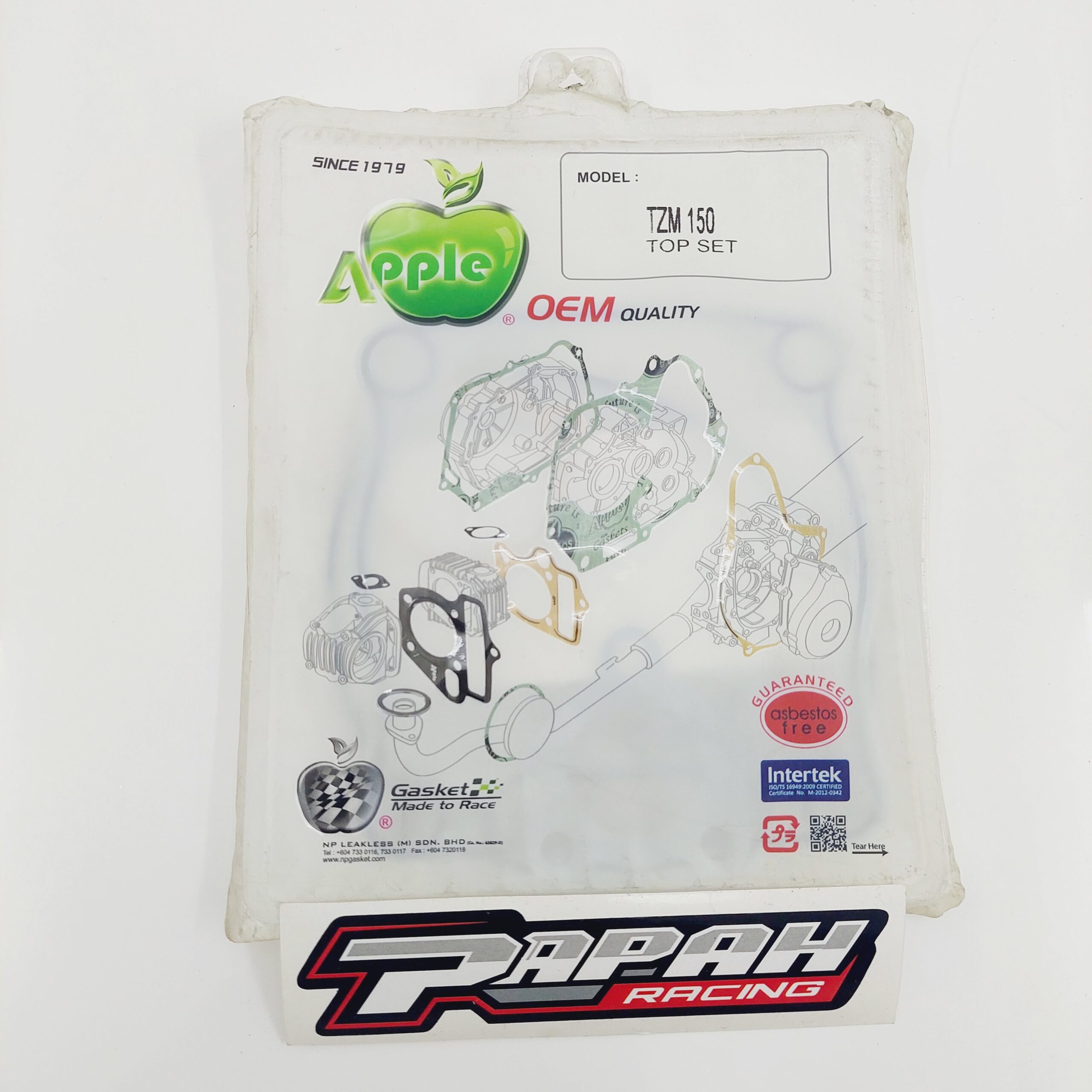 PAKING TOPSET APPLE YAMAHA TZM 150