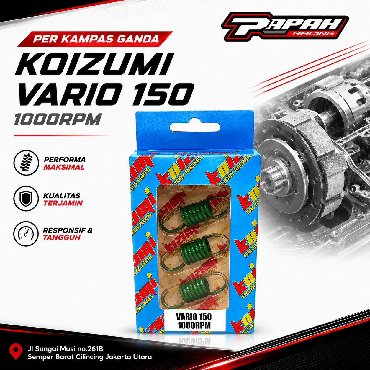 PER KAMPAS GANDA KOIZUMI VARIO 150 1000RPM