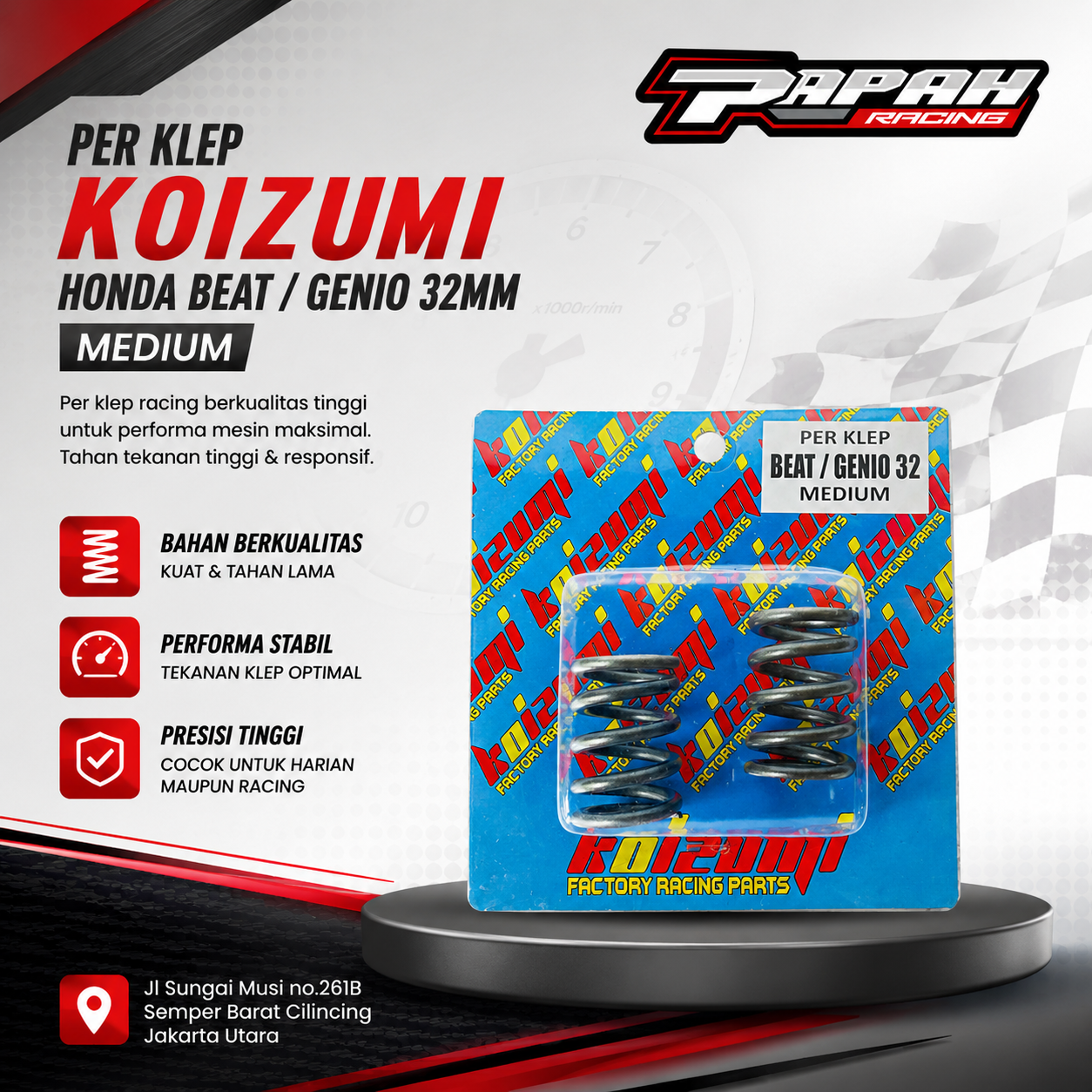 PER KLEP KOIZUMI HONDA BEAT 32MM MEDIUM