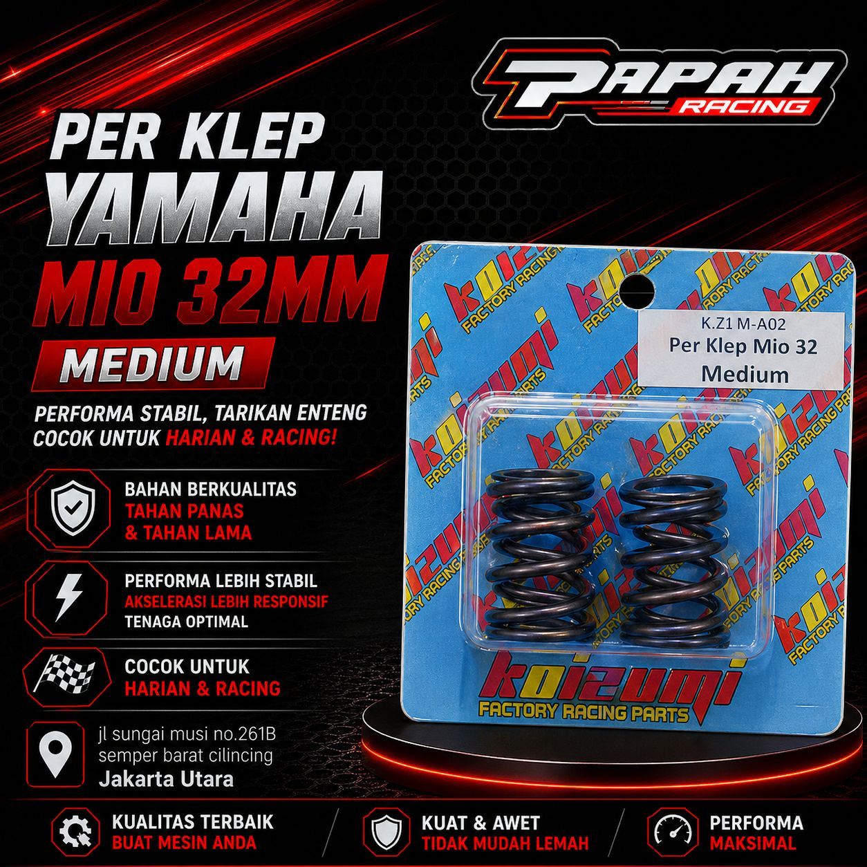 PER KLEP KOIZUMI YAMAHA MIO 32MM MEDIUM