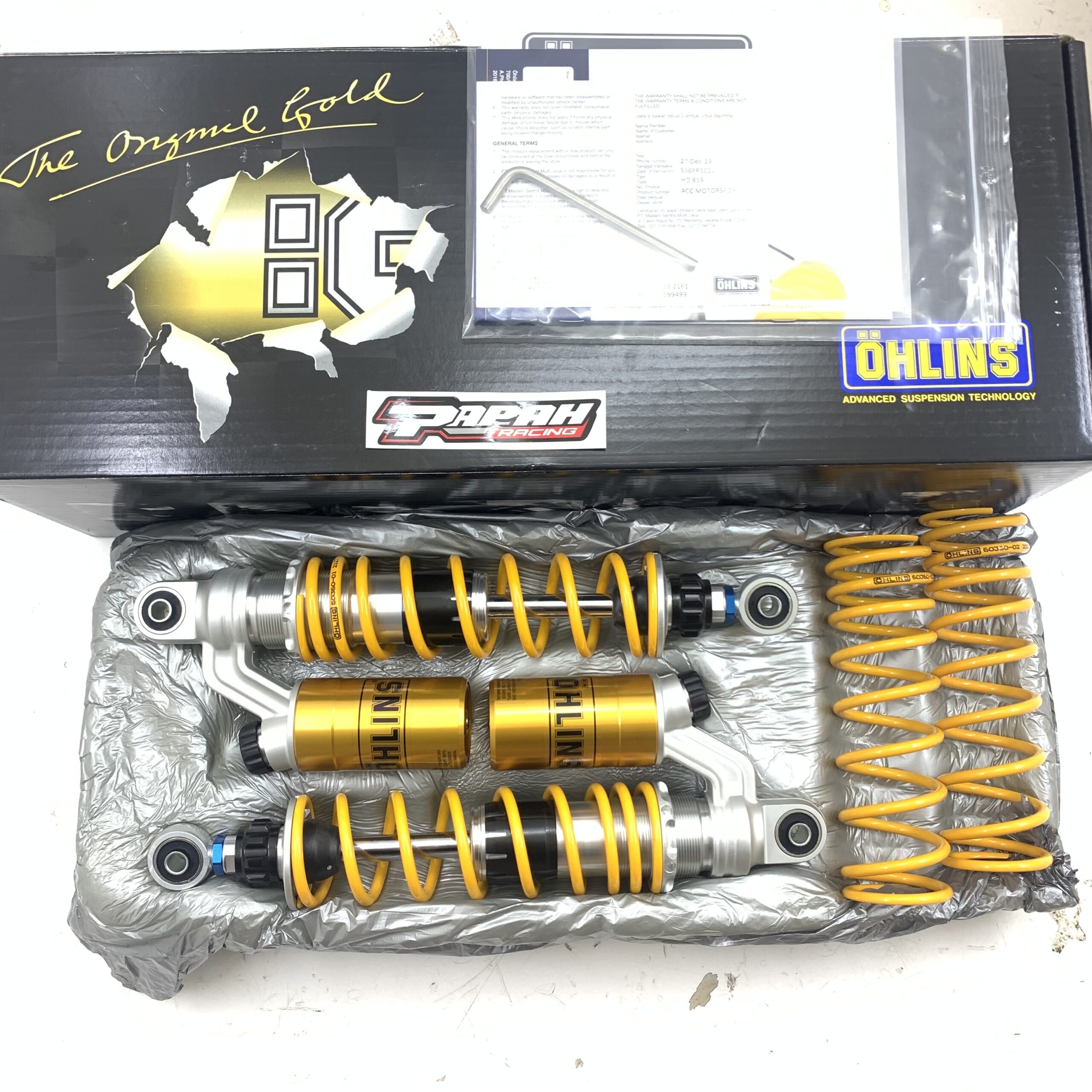 SHOCKBREAKER OHLINS HO819 YAMAHA RXKING WAVE - Gambar 3