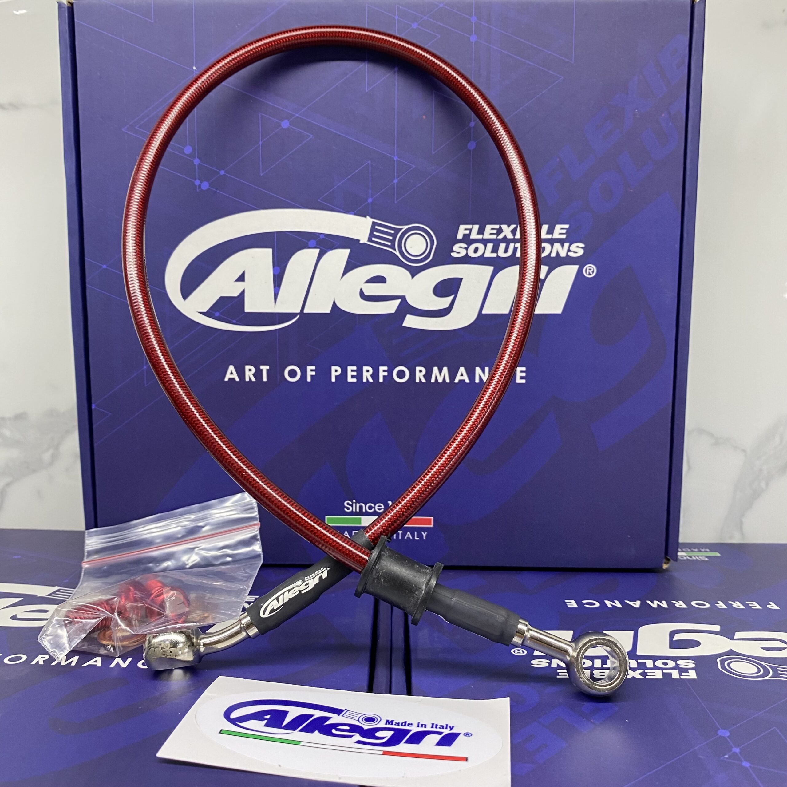 SELANG REM ALLEGRI UNIVERSAL 65 RED MERAH CARBON