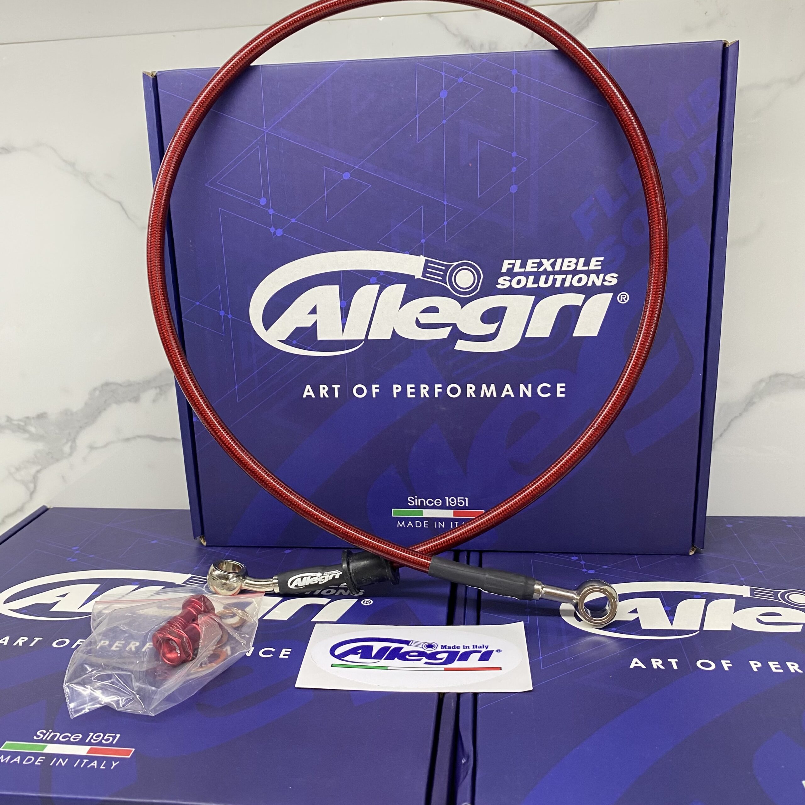 SELANG REM ALLEGRI UNIVERSAL 85 RED MERAH CARBON ORIGINAL PRODUCT