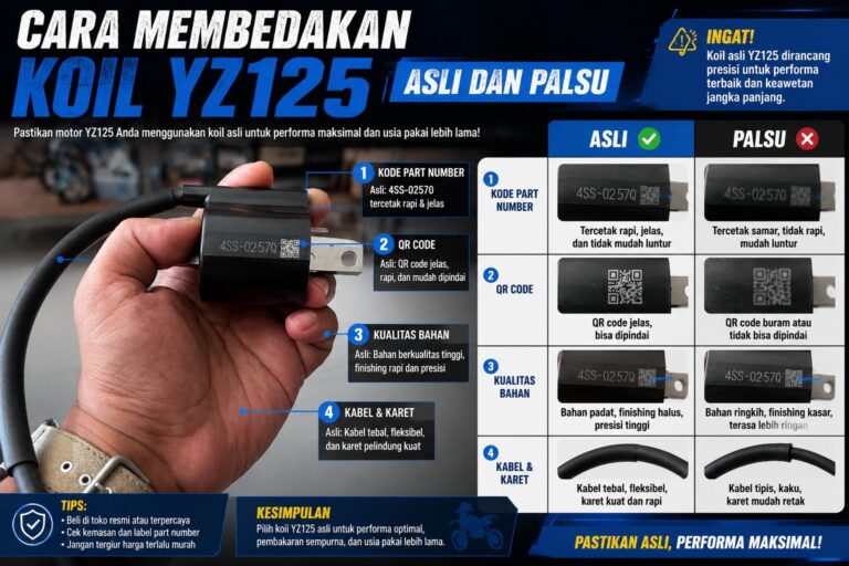 cara membedakan koil yamaha yz125 asli dan palsu secara lengkap
