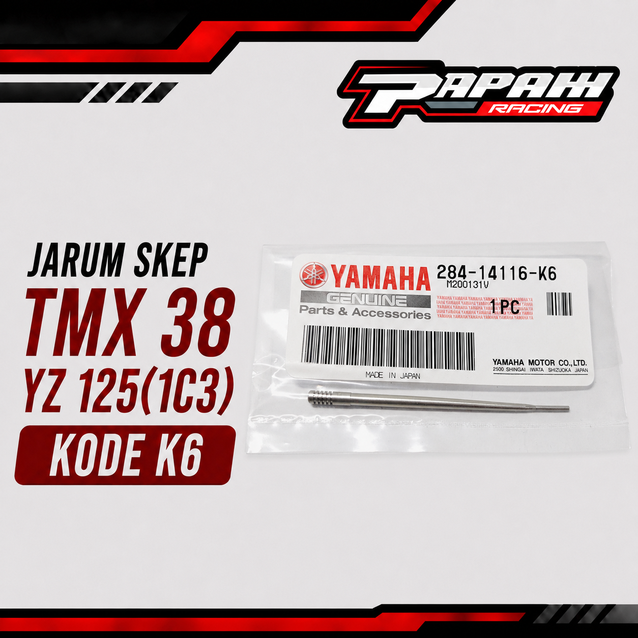 JARUM SKEP TMX 38 YZ 125(1C3) KODE K6
