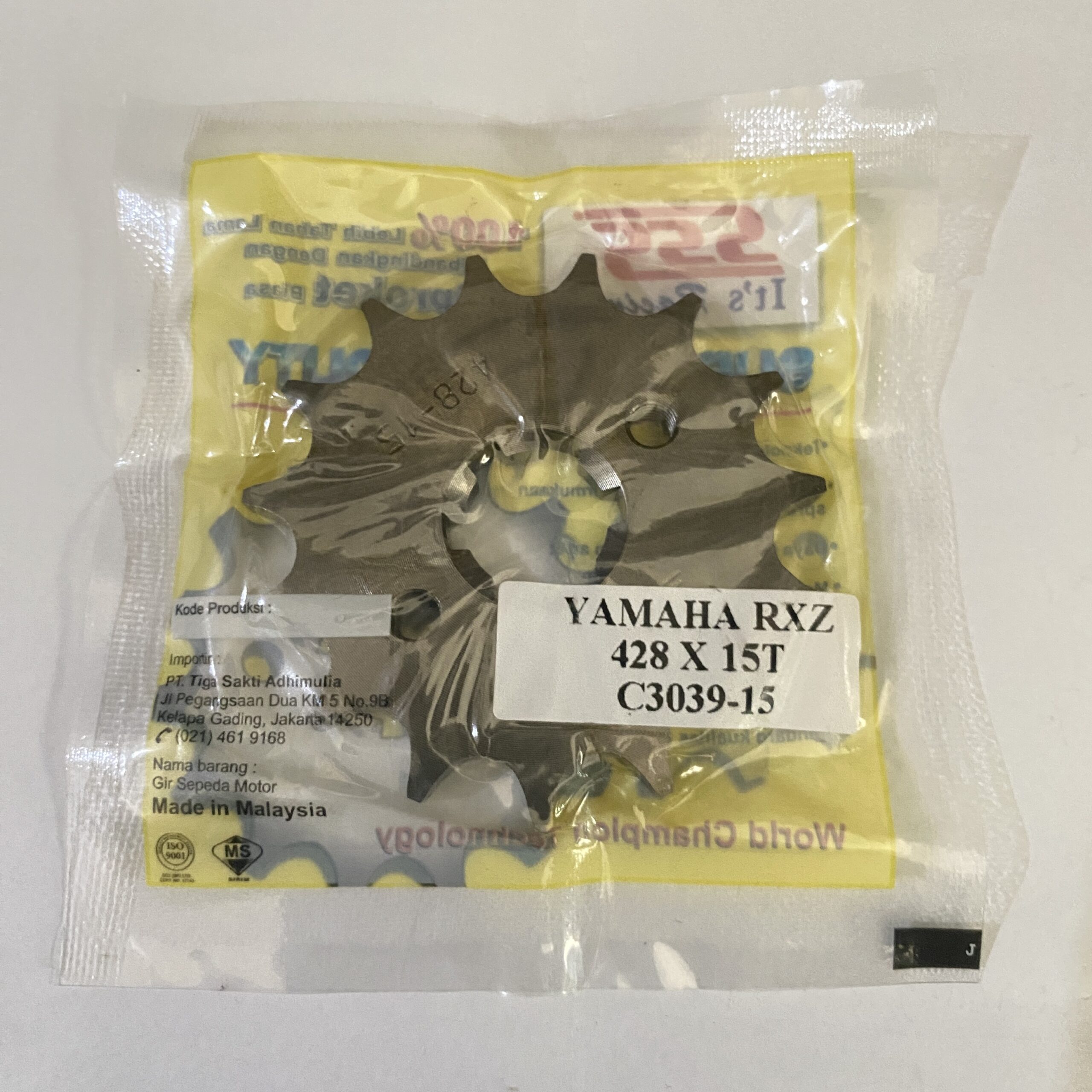 GEAR DEPAN SSS RXZ 428-15T - Gambar 3