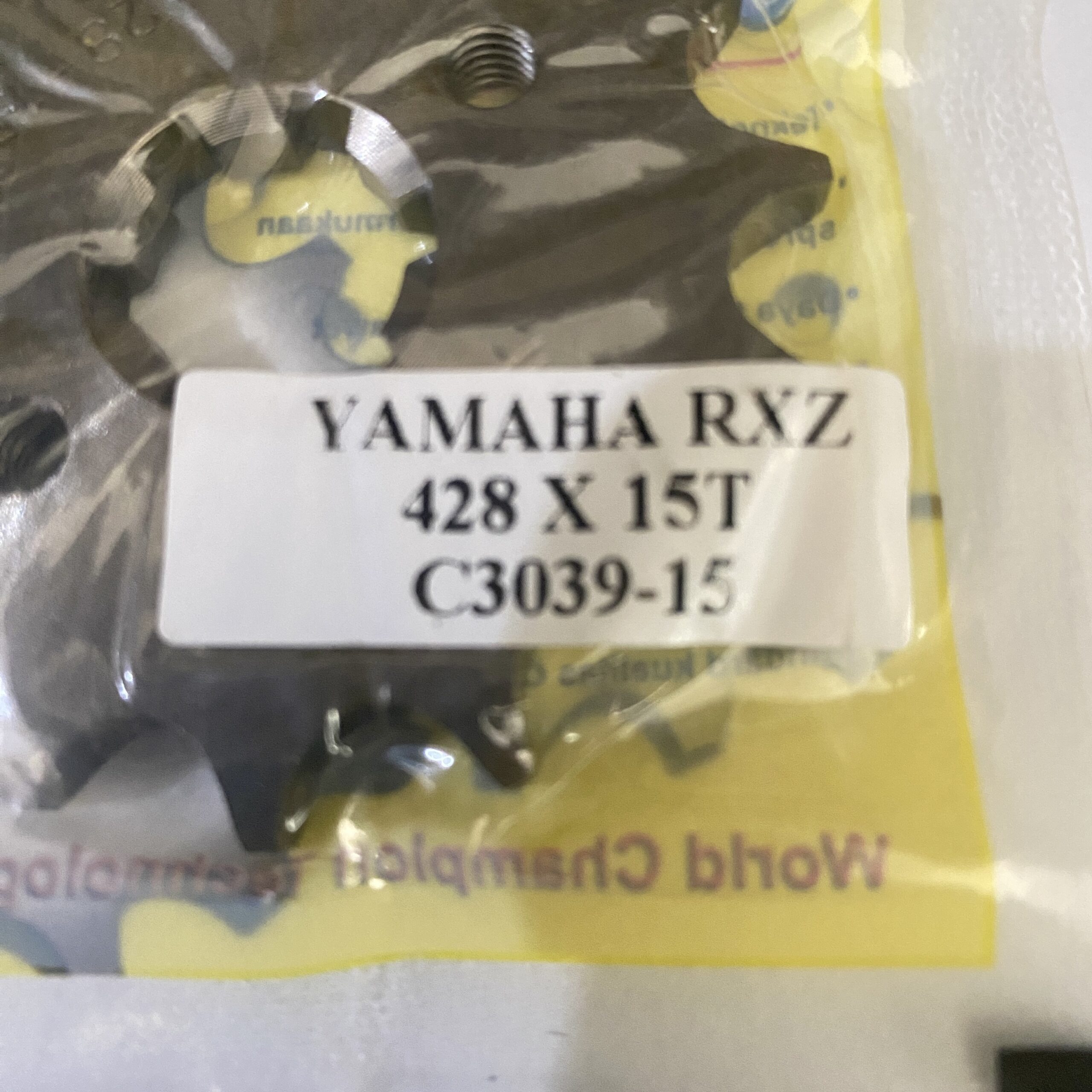 GEAR DEPAN SSS RXZ 428-15T - Gambar 2