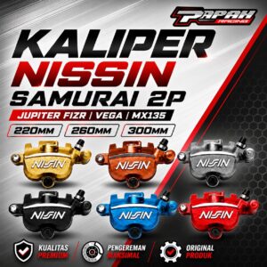 KALIPER NISSIN SAMURAI 2P JUPITER FIZR VEGA MX135 220MM 260MM 300MM