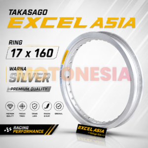 Velg Excel Takasago Silver 17x160 Original