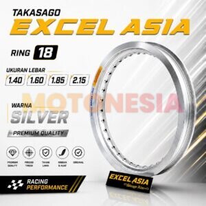VELG EXCEL TAKASAGO ASIA RING 18 S UKURAN SILVER 1.60 1.85 2.15 ORIGINAL