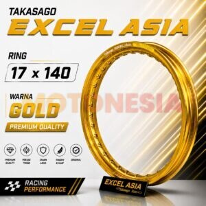 VELG EXCEL TAKASAGO GOLD 17x140 ORIGINAL – VELG MOTOR RACING RING 17