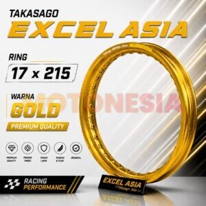 VELG EXCEL TAKASAGO GOLD 17x215 ORIGINAL – VELG MOTOR RACING RING 17