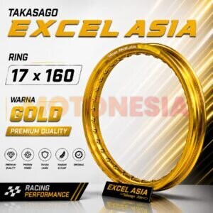 VELG EXCEL TAKASAGO GOLD 17x160 ORIGINAL – VELG MOTOR RACING RING 17