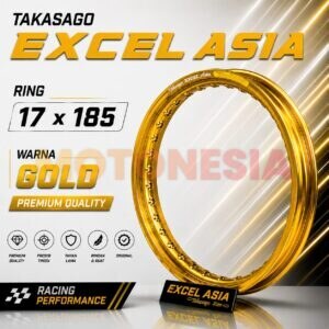 VELG EXCEL TAKASAGO GOLD 17x185 ORIGINAL – VELG MOTOR RACING RING 17