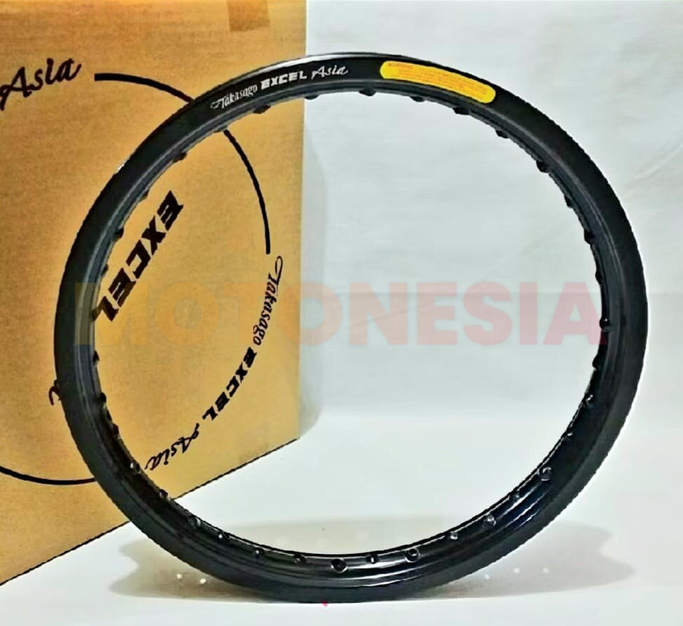 VELG EXCEL TAKASAGO ASIA RING 18 BLACK / HITAM UKURAN 1.60 1.85 2.15 ORIGINAL - Gambar 2