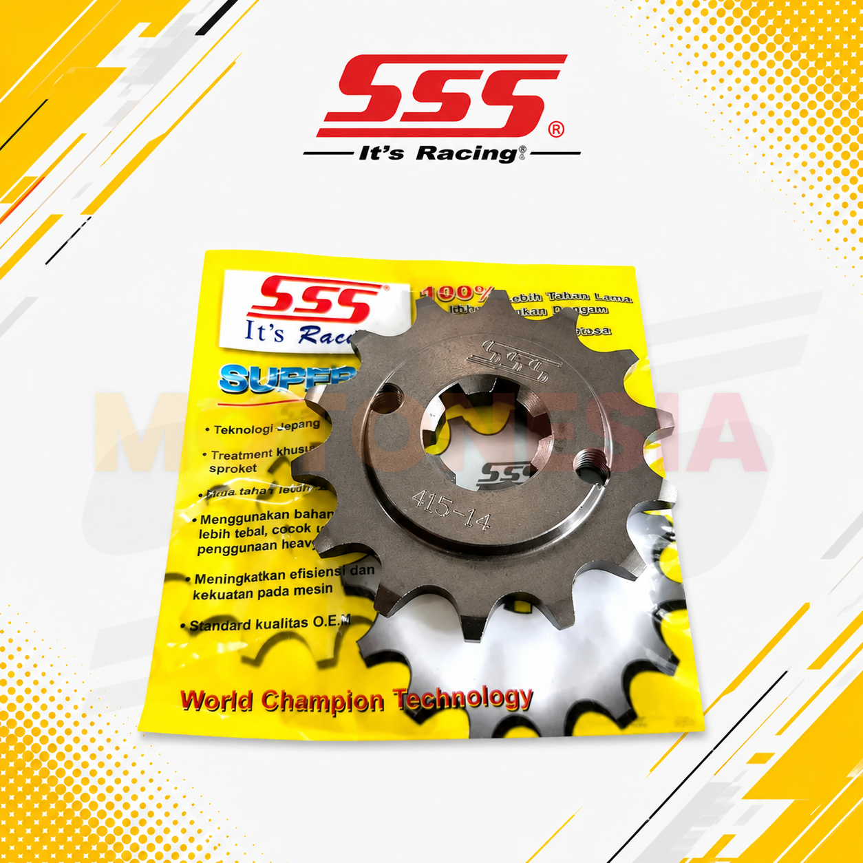 GEAR DEPAN JUPITER Z/ VEGA / F1ZR 415 13T,14T,15T,16T,17T,