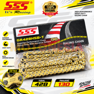 RANTAI MOTOR SSS HSBT 428 PANJANG 130