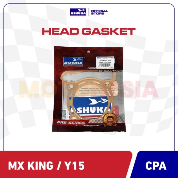 HEAD GASKET ASHUKA MOTOR YAMAHA Y15/ MXKING SIZE 74mm
